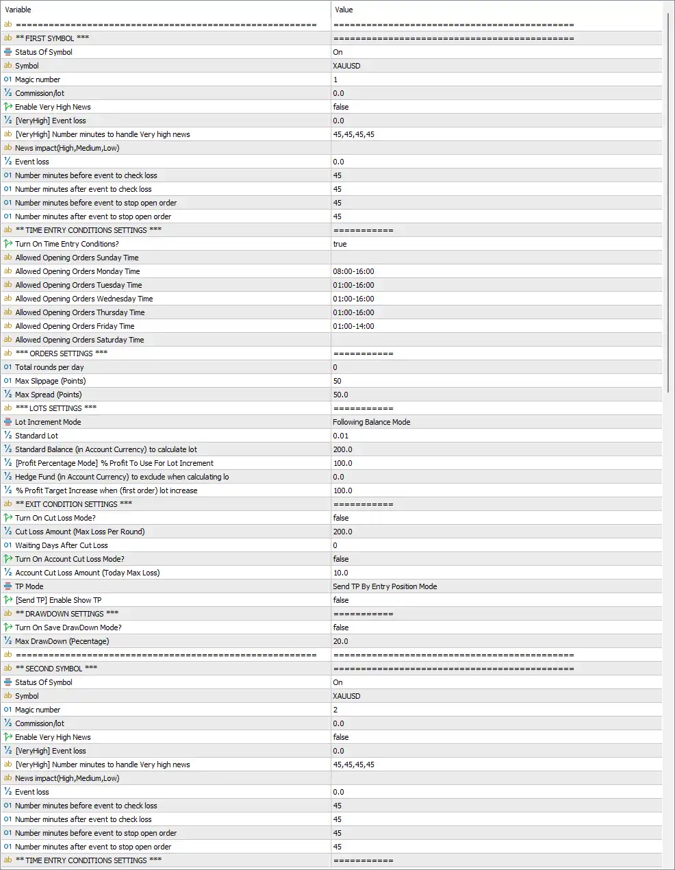 Boomerang All in one EA Settings Panel