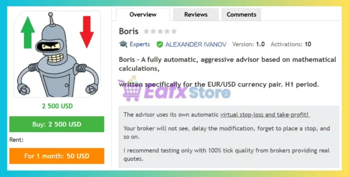Boris EA MT5 Review