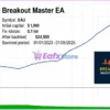 Breakout Master EA MT5 Backtest Results