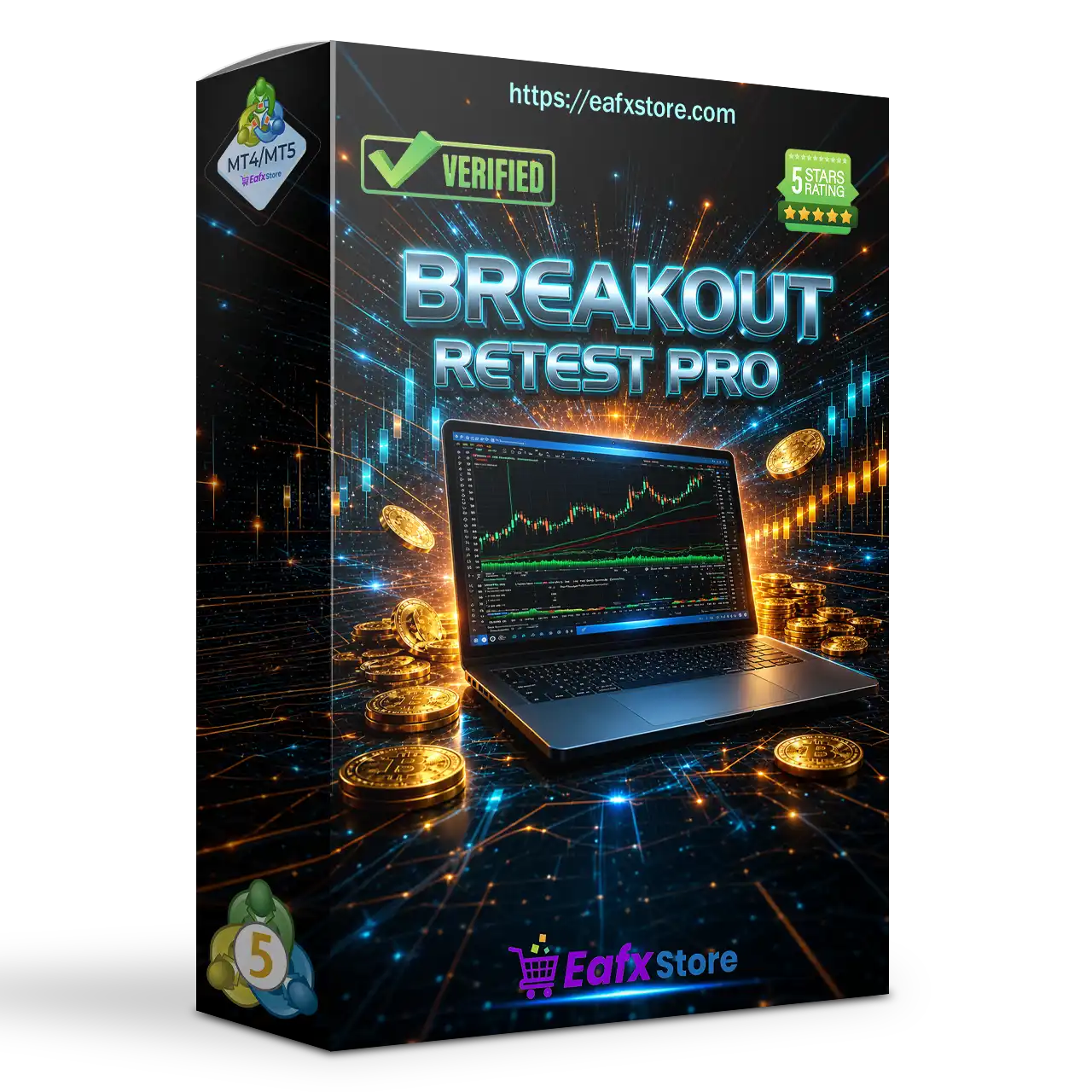 Breakout Retest Pro EA MT5 v2.0 with SetFiles (Unlimited)