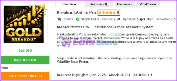 BreakoutMatrix Pro EA MT5 Review
