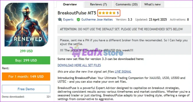 BreakoutPulse EA MT5 Overview