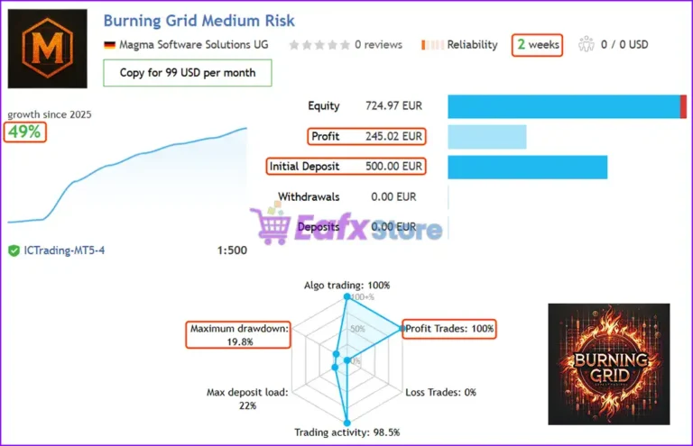 Burning Grid EA MT5 Live Results