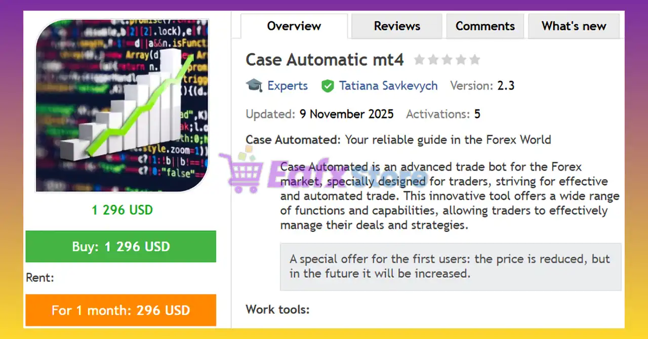 Case Automatic MT4 (Latest version) - Unlimited 2 Case Automatic mt4 Review