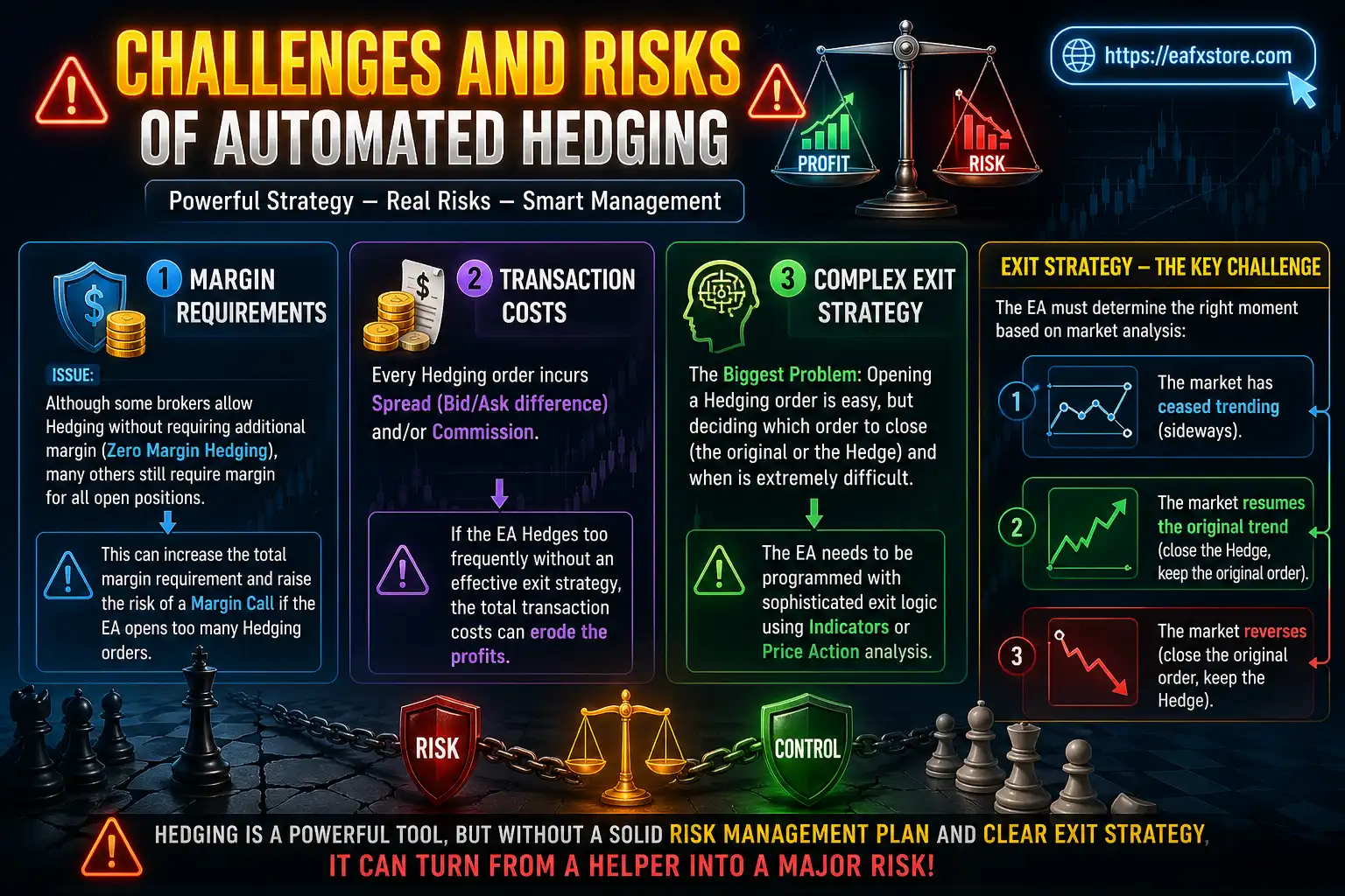 Challenges and Risks of Automated Hedging
