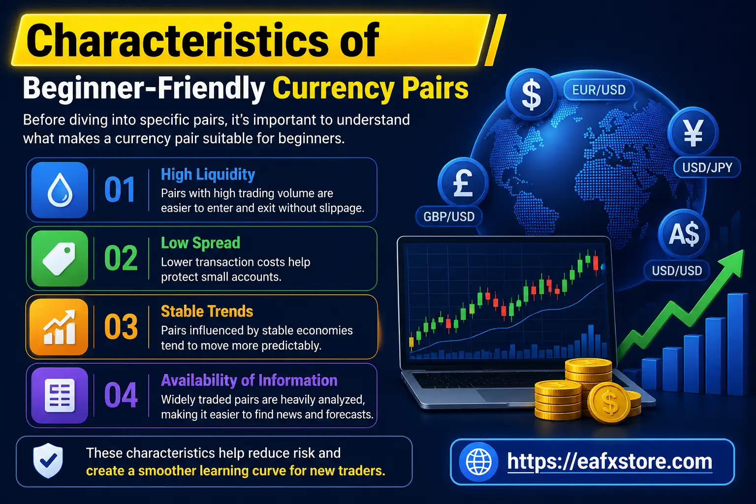 Characteristics of Beginner-Friendly Currency Pairs