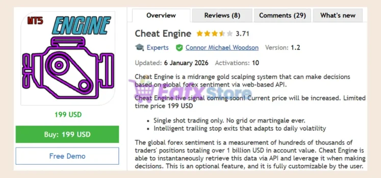 Cheat Engine EA MT5 Review