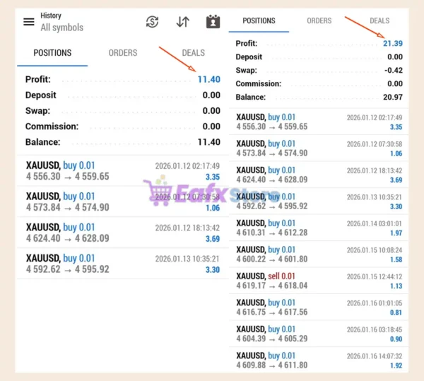 Cheat Engine MT5 Trading Results