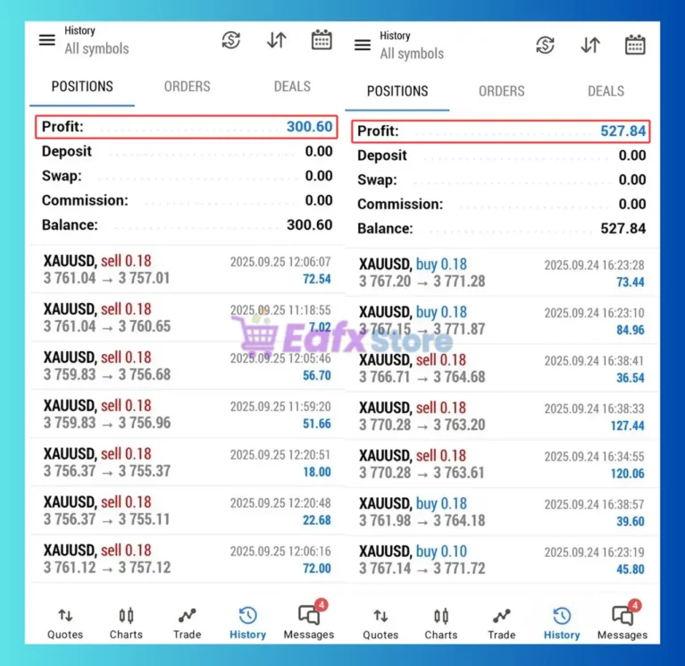 Code Remote EA MT4 Results