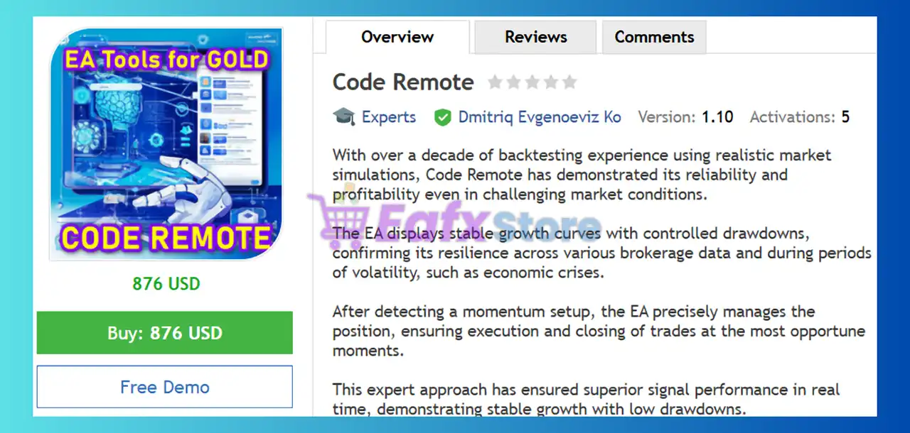 Code Remote EA MT4 (Latest version) - Unlimited 2 Code Remote EA Review