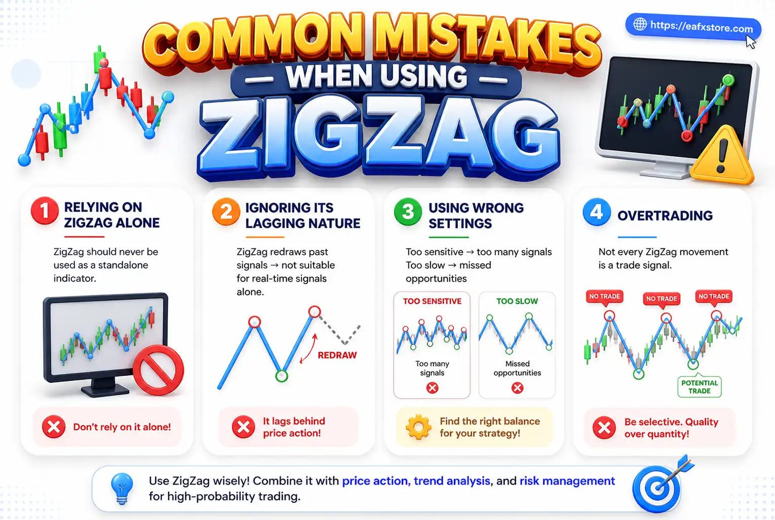 Common Mistakes When Using ZigZag Indicator