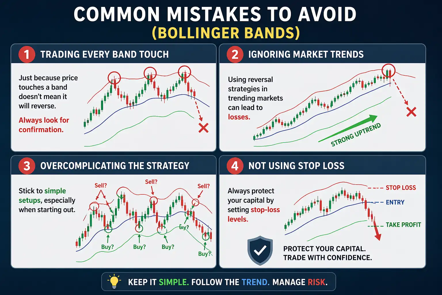 Common Mistakes to Avoid when using Bollinger Bands