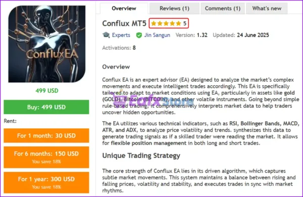 Conflux MT5 Overview