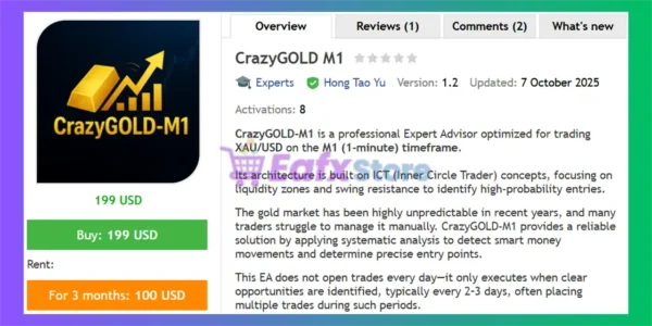 CrazyGOLD M1 MT5 Review