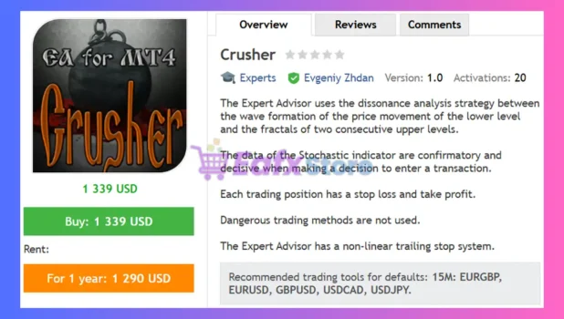 Crusher EA MT4 Review