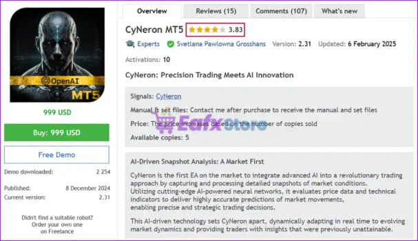 CyNeron MT5 Overview