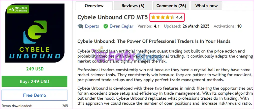 Cybele Unbound CFD MT5 + Sets (Latest version) – GroupBuy 2 Cybele Unbound CFD MT5 Features