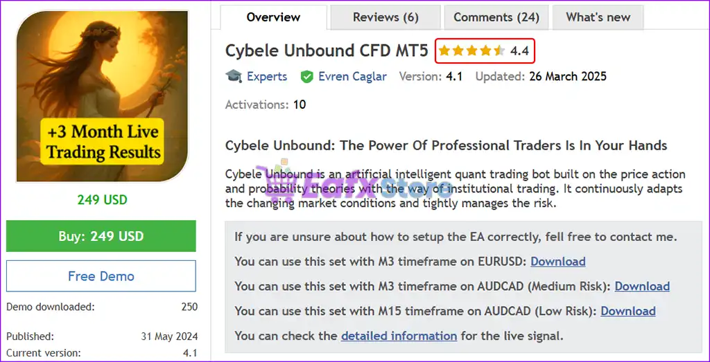 Cybele Unbound CFD MT5 + Sets (Latest version) – GroupBuy 2 Cybele Unbound CFD MT5 Overview