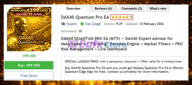 DAX40 Quantum Pro EA Review