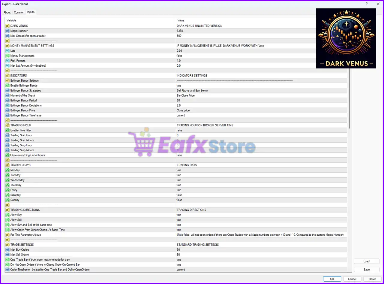 Dark Venus EA Settings Review and Analysis 3