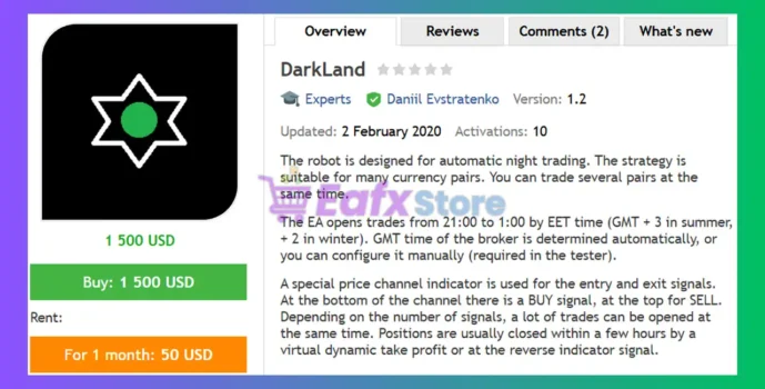 DarkLand EA MT4 Review