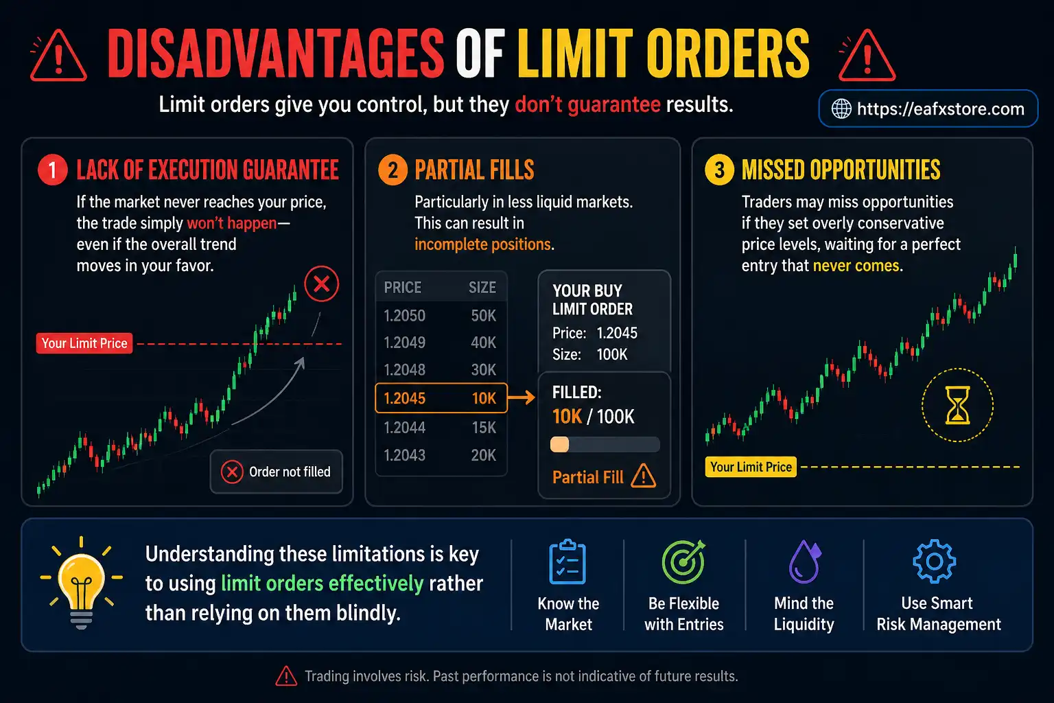 Disadvantages of Limit Orders