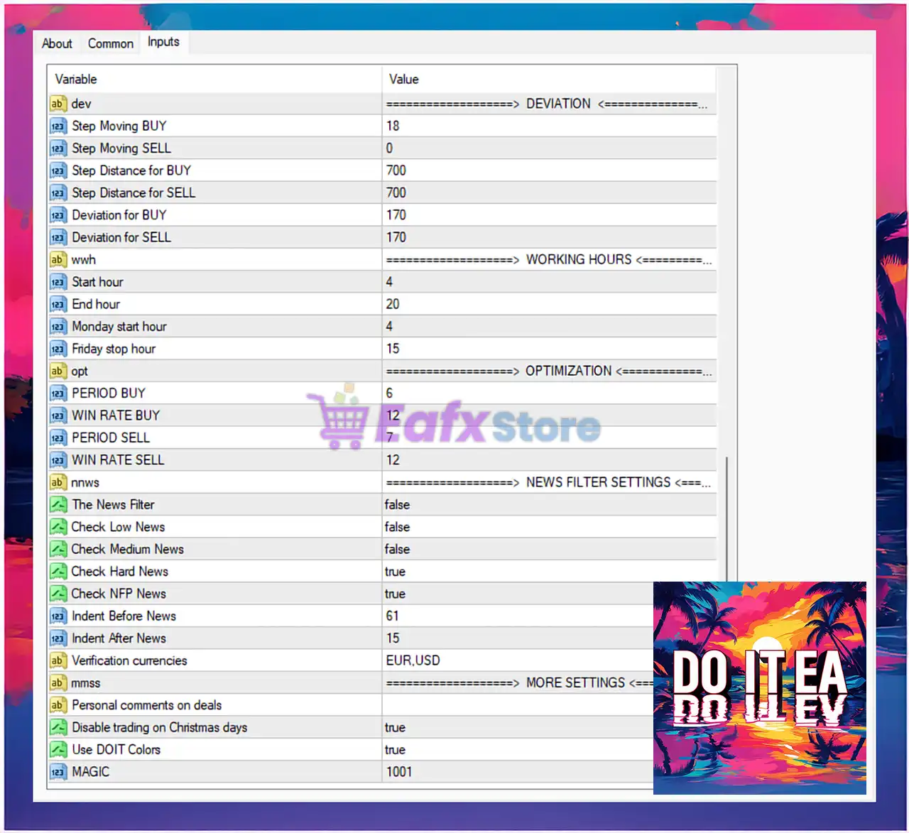 Do IT EA MT4 Settings Review – Detailed Breakdown & Expert Analysis 4