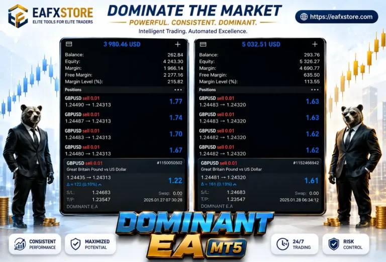 Dominant EA MT5 Live Trading Results