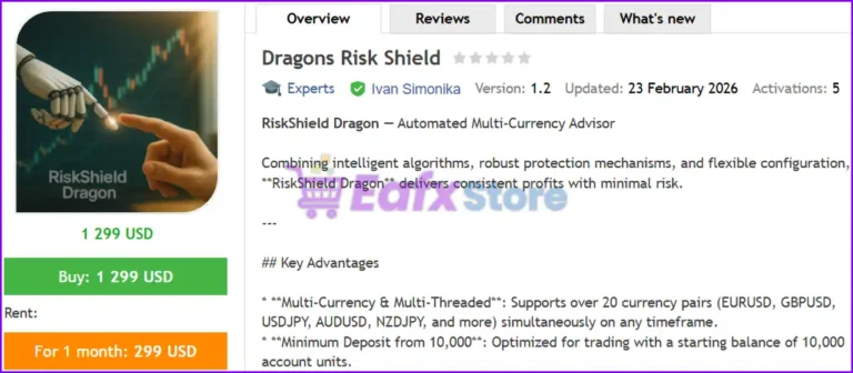 Dragons Risk Shield EA MT4 Review