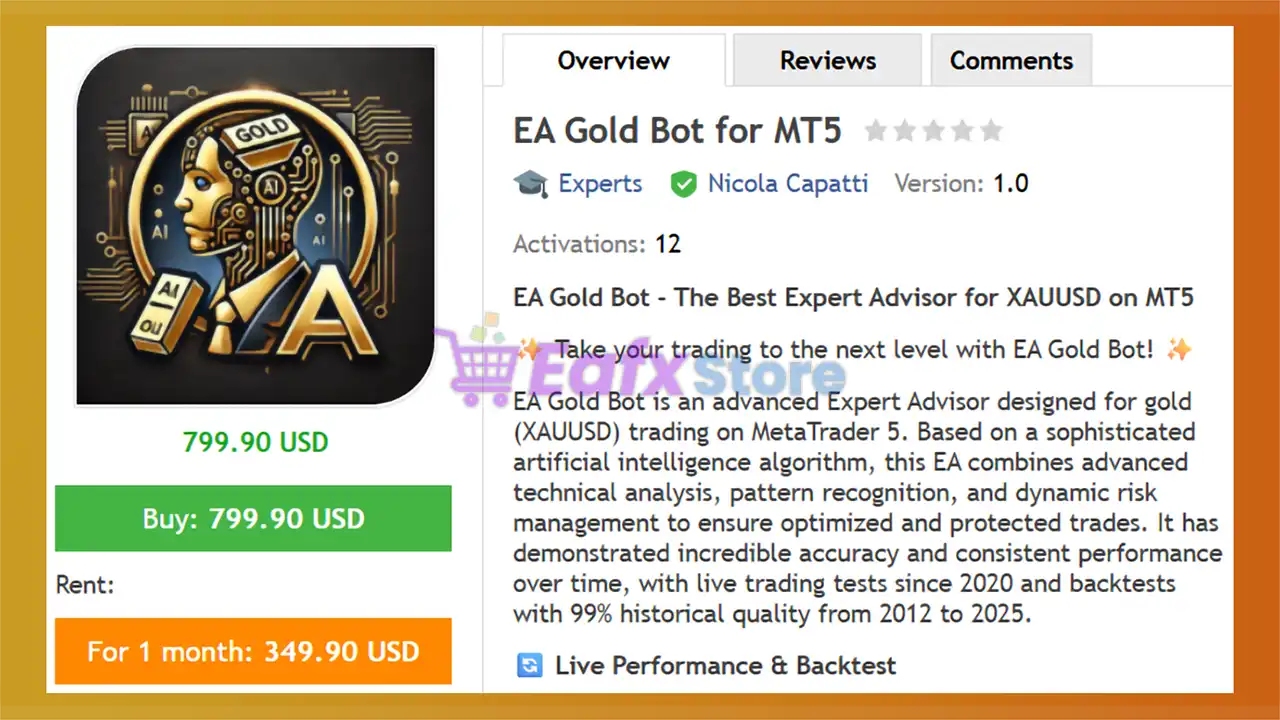 EA Gold Bot for MT5 (Latest version) – GroupBuy 2 EA Gold Bot for MT5 Overview