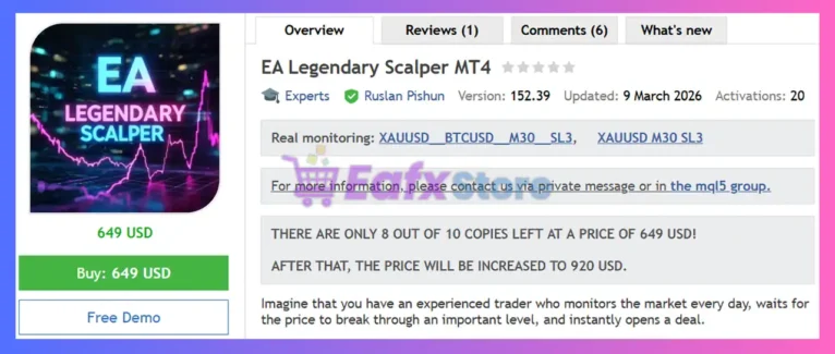 EA Legendary Scalper MT4 Review