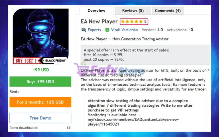 EA New Player MT5 Overview