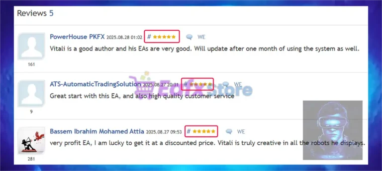 EA New Player MT5 is rated 5 stars by users