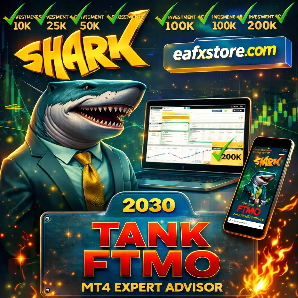 Shark Tank FTMO EA MT4 with SetFiles (Unlimited)