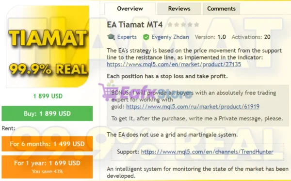 EA Tiamat MT4 Review