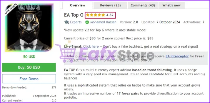 EA Top G Overview