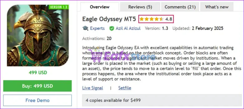 Eagle Odyssey MT5 Overview