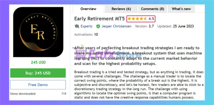 Early Retirement MT5 Overview