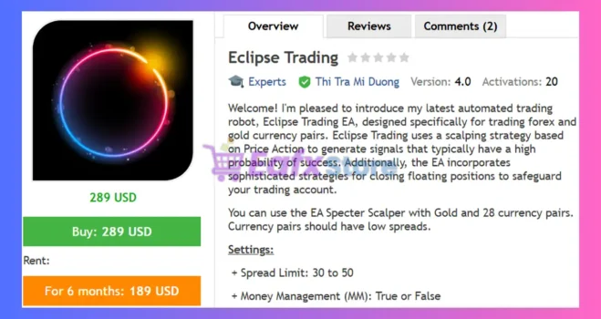Eclipse Trading EA MT4 Review