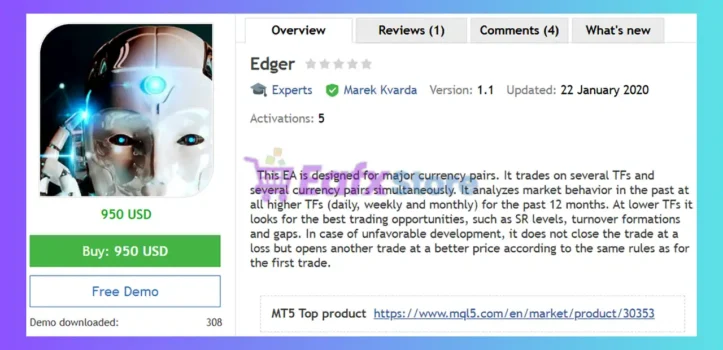 Edger EA MT4 Review