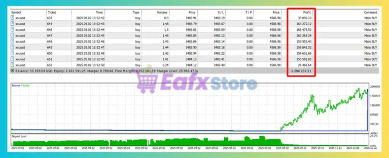 Emerge Gold Scalper EA MT5 Backtest