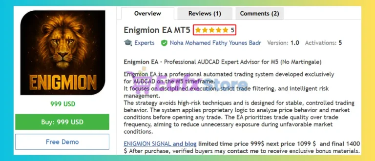 Enigmion EA MT5 Review