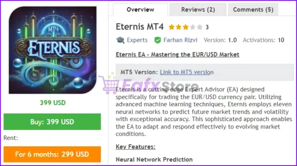 Eternis MT4 Overview