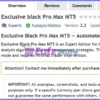 Exclusive Black Pro Max MT5 Review