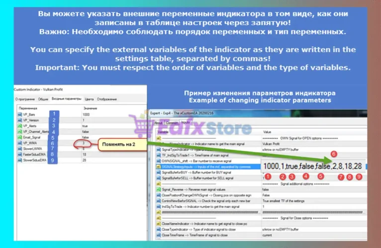 Exp5 The xCustomEA for MT5 Settings