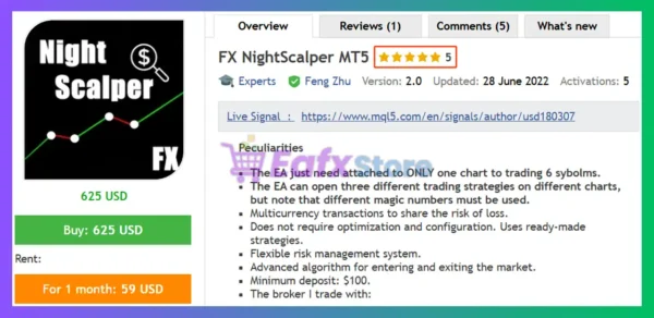 FX NightScalper MT5 Review