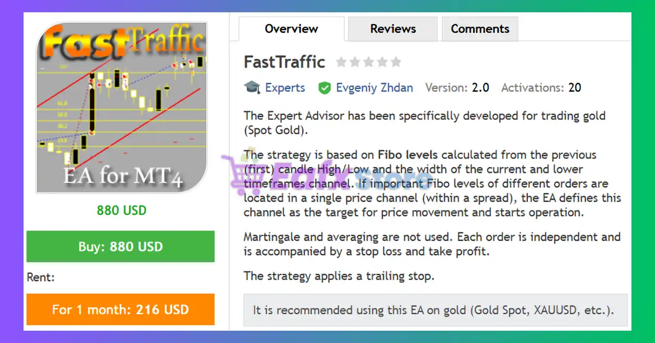 FastTraffic EA MT4 (Latest version) - Unlimited 2 FastTraffic EA MT4 Review