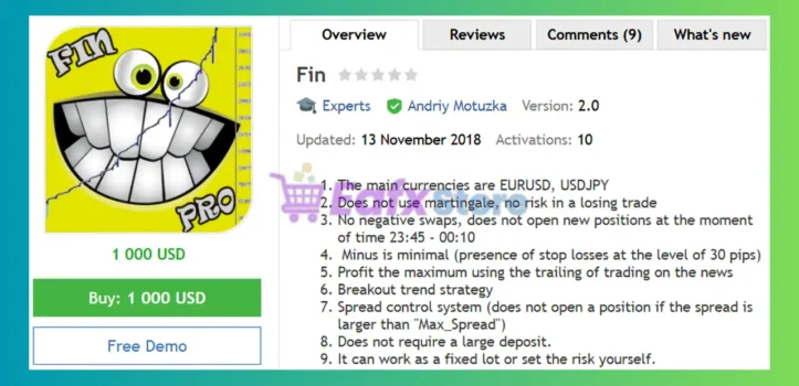Fin EA MT4 Review