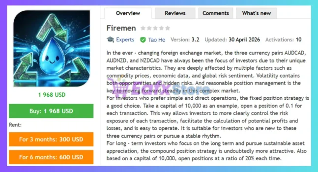 Firemen EA MT4 Review