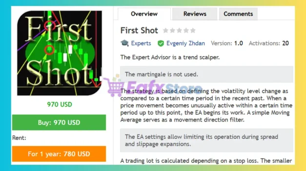 First Shot EA MT4 Review